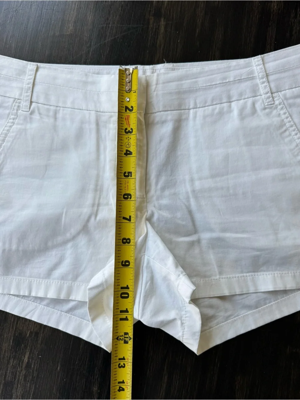 J. Crew White Tailored Chino Shorts
